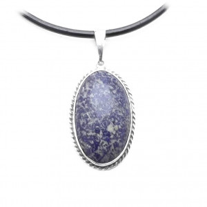 VINTAGE  lapis lazuli w srebrze wisior