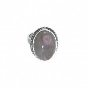 Vintage pierścionek fioletowy labradoryt srebro