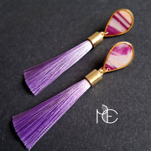 w fiolecie no6 - kolczyki