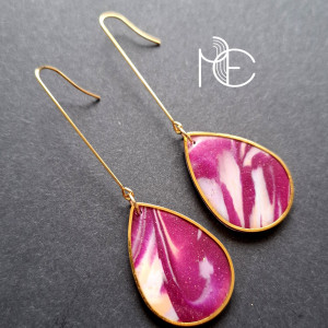 w fiolecie no8 - kolczyki