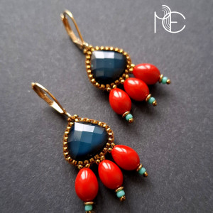 w kroplach trzech no4 - kolczyki