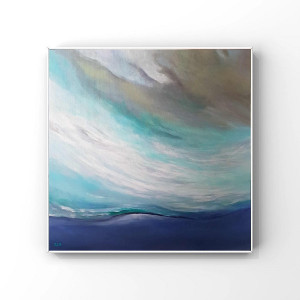 W objęciach wiatru- obraz akrylowy 60/60 cm.