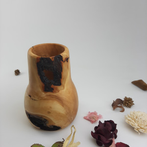Wazon z Korzenia Jabłoni – Boho, Suche Kwiaty