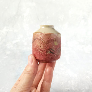 Wazonik ozdobny sgraffito