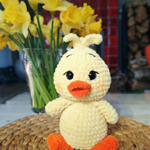 Wielkanocna szydełkowa kaczuszka