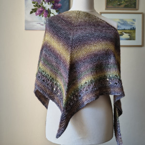 Wiosenny park - ciekawa chusta bez wełny