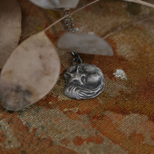 Wisior z lisem ze srebra próby 925