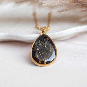 Wisiorek z rzęsek dmuchawca 039