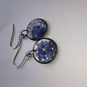 Wisząca biżuteria z niezapominajkami