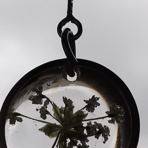 Wiszące kolczyki dzika marchew stal