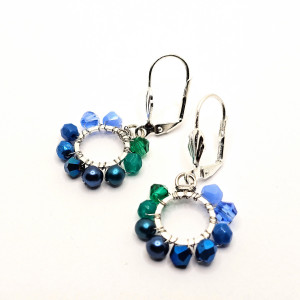 Wiszące kolczyki koła 18