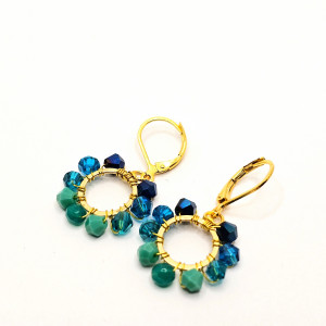 Wiszące kolczyki koła 6