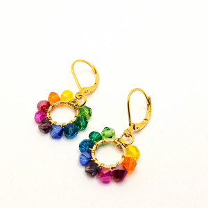 Wiszące kolczyki koła 8