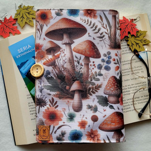 Wodoodporne etui na książkę: jesienne grzybki