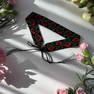 Wstążkowa sylianka inspirowana wzorem Wołynia.