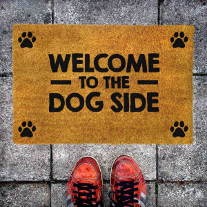Wycieraczka kokosowa “Welcome to the dog side”