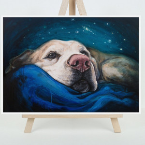 Wydruk Fine Art - Labrador biszkoptowy A4, A3
