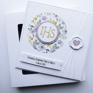 Wyjątkowa kartka na Komunię ręcznie robiona