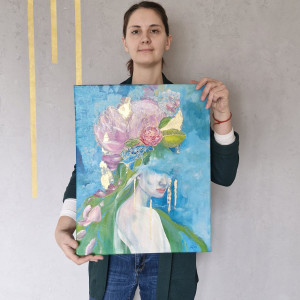 WYPRZEDAŻ obraz "Nieśmiałość" Ela Jankowska