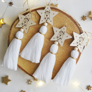 Wyprzedaż: Zawieszki na choinkę chwosty reniferek | Ozdoby choinkowe