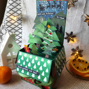 XMAS Świąteczny pop-up box