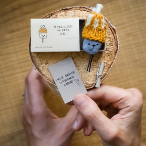 Zabawna kartka okolicznościowa 3D z wiadomością Maciuś tyciTulek