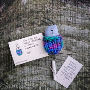 Zabawna mini Kartka okolicznościowa Jędruś tyciTulek dla przyjaciela