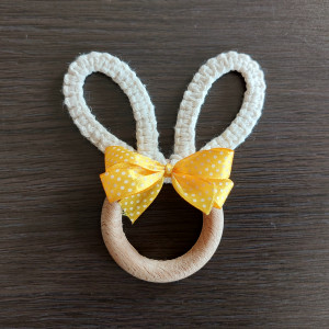 Zajączek makrama ozdoba wielkanocna