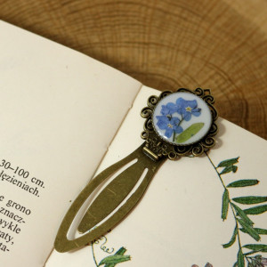 Zakładka do książki biel niezapominajki I