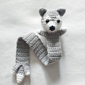 zakładka do książki wilk, wilczek