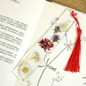 Zakładka do książki wiosenne kwiaty żywica łąka XV