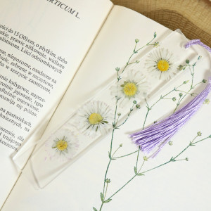 Zakładka do książki wiosenne kwiaty żywica stokrotki II