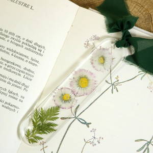Zakładka do książki wiosenne kwiaty żywica stokrotki III