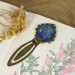 Zakładka do książki żywica dzika marchew kobalt