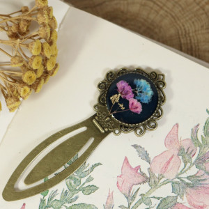 Zakładka do książki żywica gipsówka kobalt IV