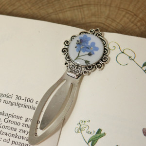 Zakładka do książki żywica niezapominajki XI