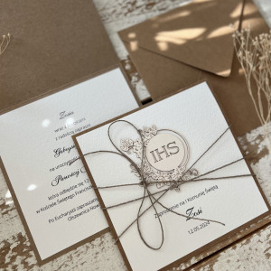 Zaproszenia komunijne ręcznie robione z personalizacją HIT ZKO-063