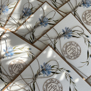 Zaproszenia komunijne ręcznie robione z personalizacją HIT ZKO-194