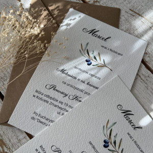 Zaproszenia komunijne ręcznie robione z personalizacją HIT ZKO-313