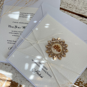 Zaproszenia komunijne ręcznie robione z personalizacją HIT ZKO-649