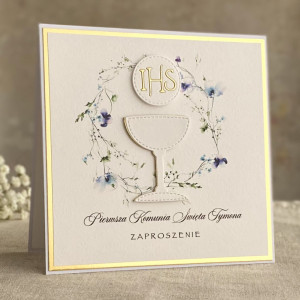 Zaproszenia na komunię z personalizacją, 63