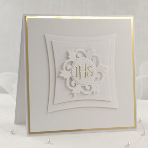 Zaproszenie komunijne, Linia Gold, wzór 17