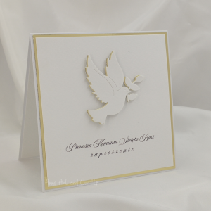 Zaproszenie komunijne, Linia Gold, wzór 9