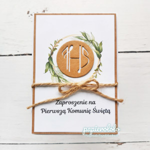 Zaproszenie komunijne nr 1
