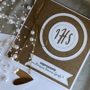 Zaproszenie Komunijne! Otwierane z kopertą!