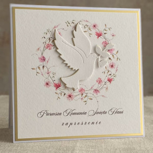 Zaproszenie komunijne z personalizacją 58B