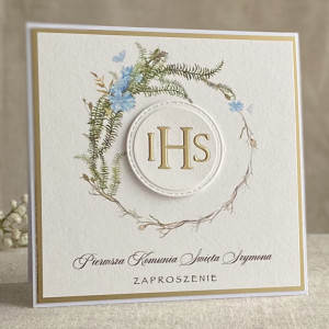 Zaproszenie komunijne z personalizacją 75
