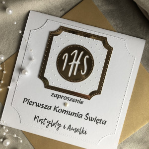 Zaproszenie na Komunię Świętą – dla bliźniaczek!