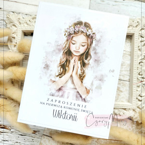 Zaproszenie na Komunię wzór 185