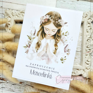 Zaproszenie na Komunię wzór 186